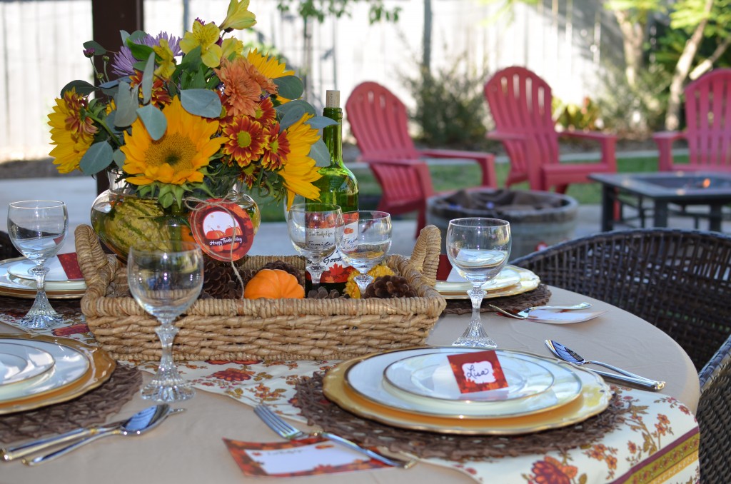 Give Thanks - Table Set Up