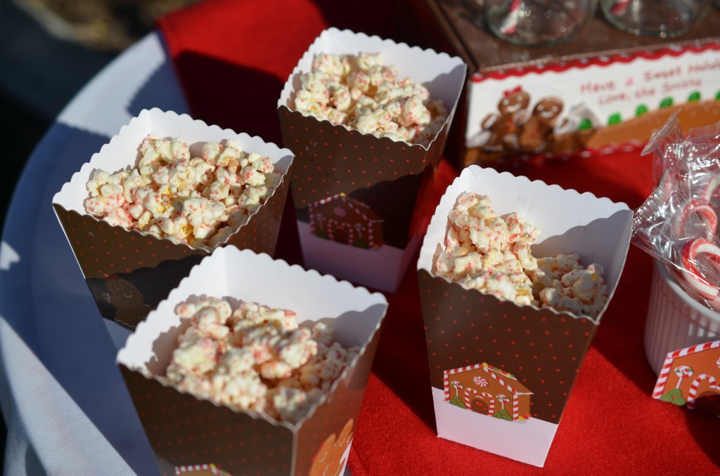 gingerbread party - popcorn boxes
