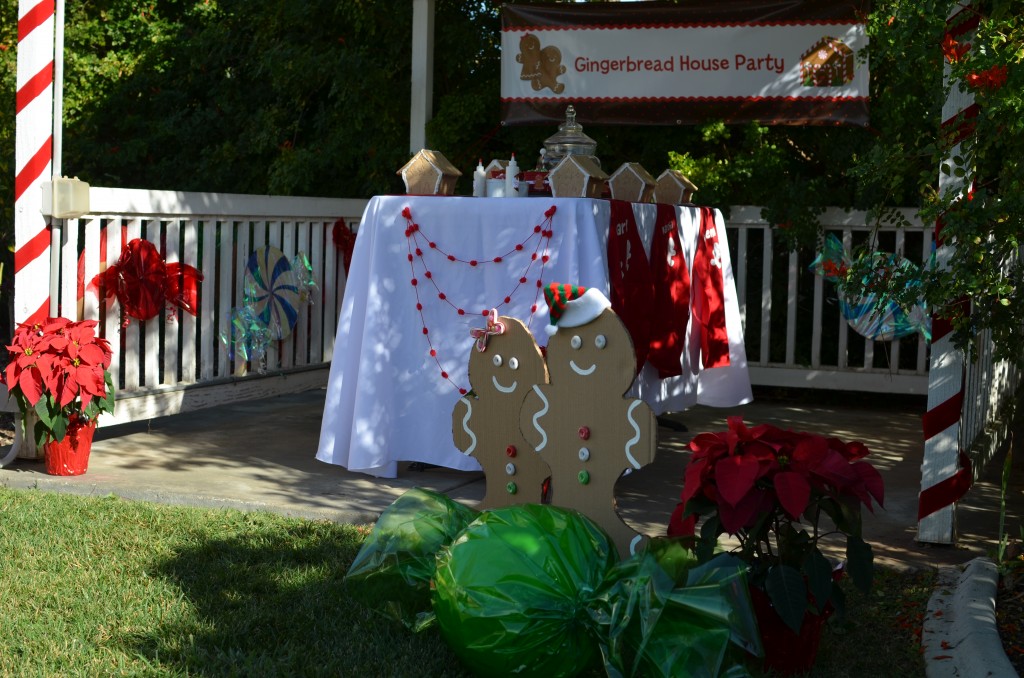 gingerbread party - side view of table