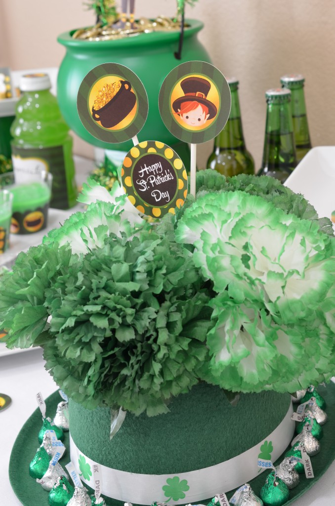 st patricks day printable irish hat bouquet