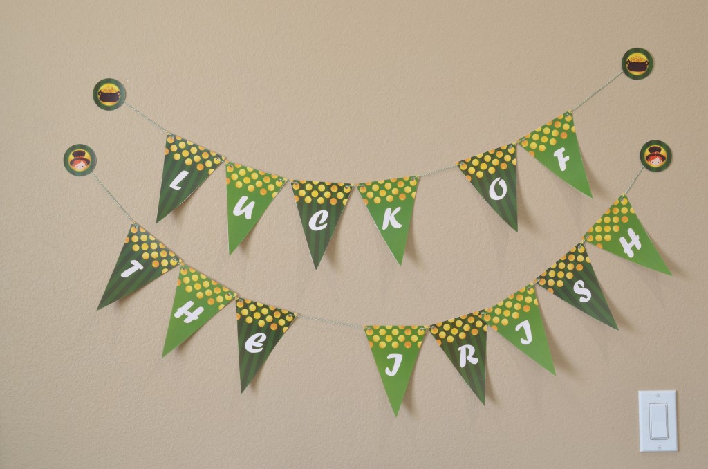 st patricks day printable pennant