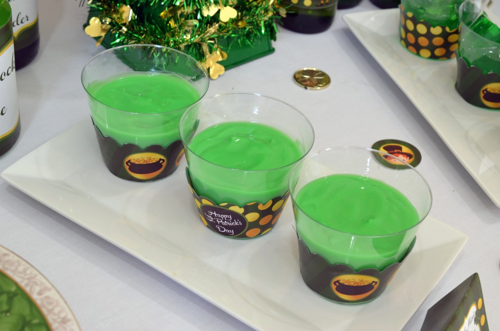 st patricks day printable pudding shot