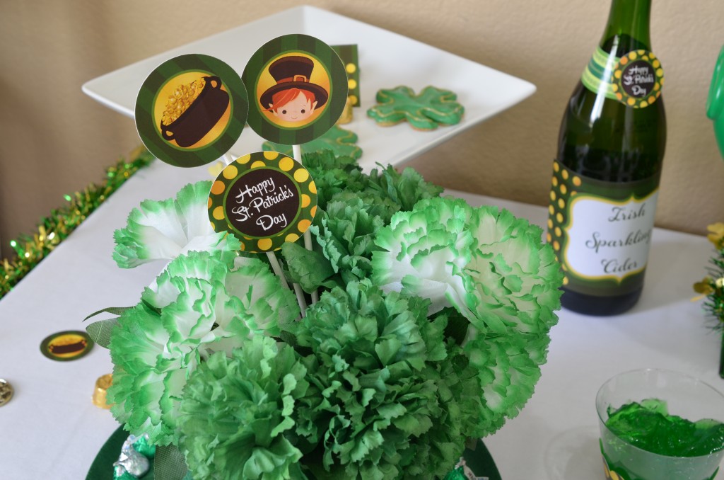 st patricks day printable table confetti