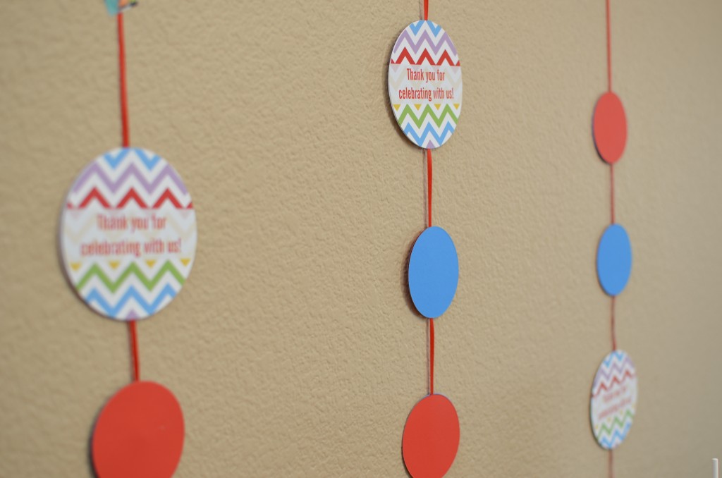 table confetti used a wall decor