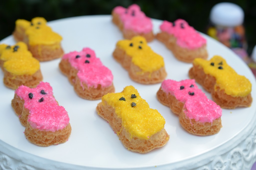 Easter party peeps sugar cookies