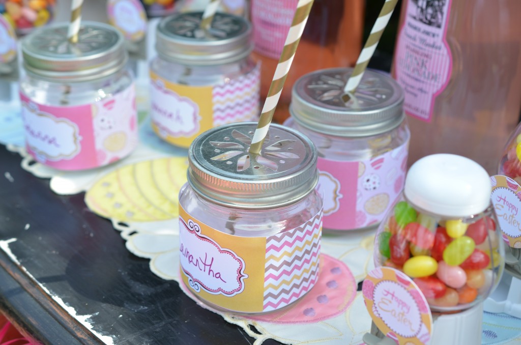 easter party mason jar personalized wraps