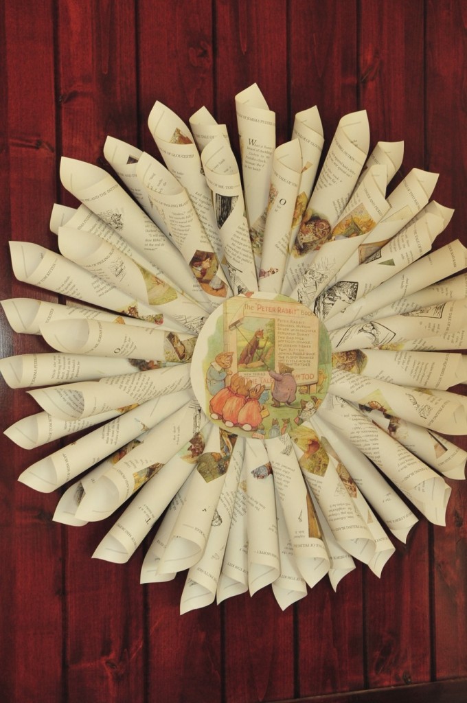 Build A Library Party Beatrix Potter Book Wreath