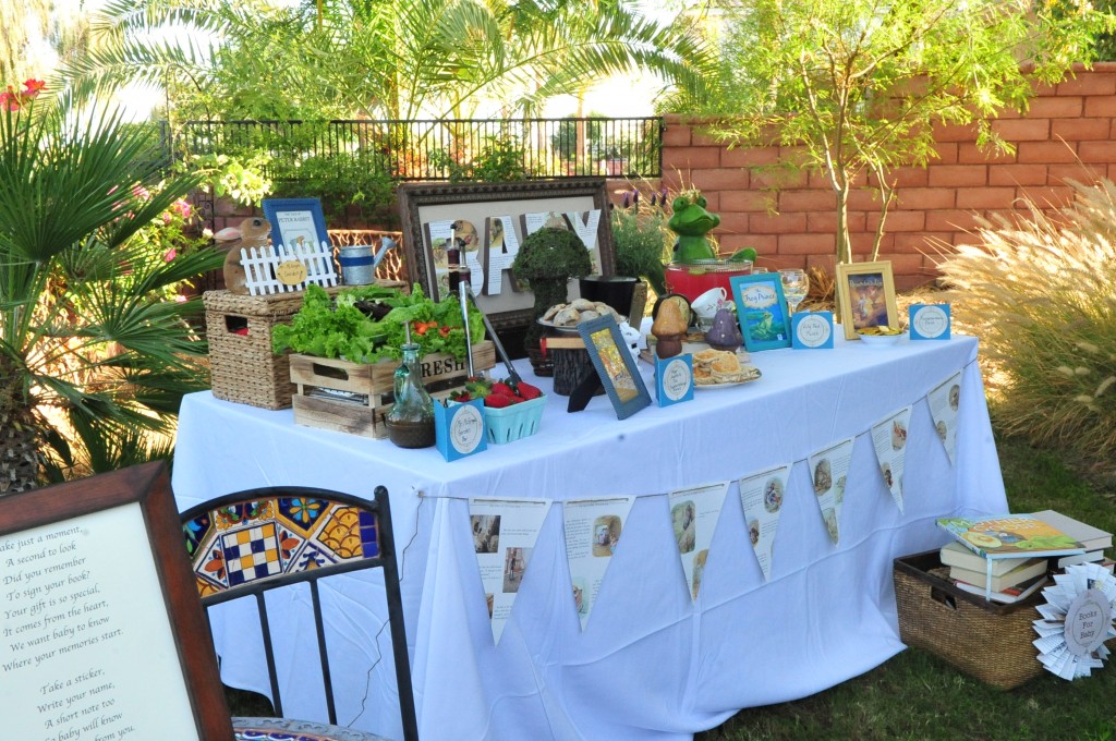 Build A Library Party Side View of Full Table