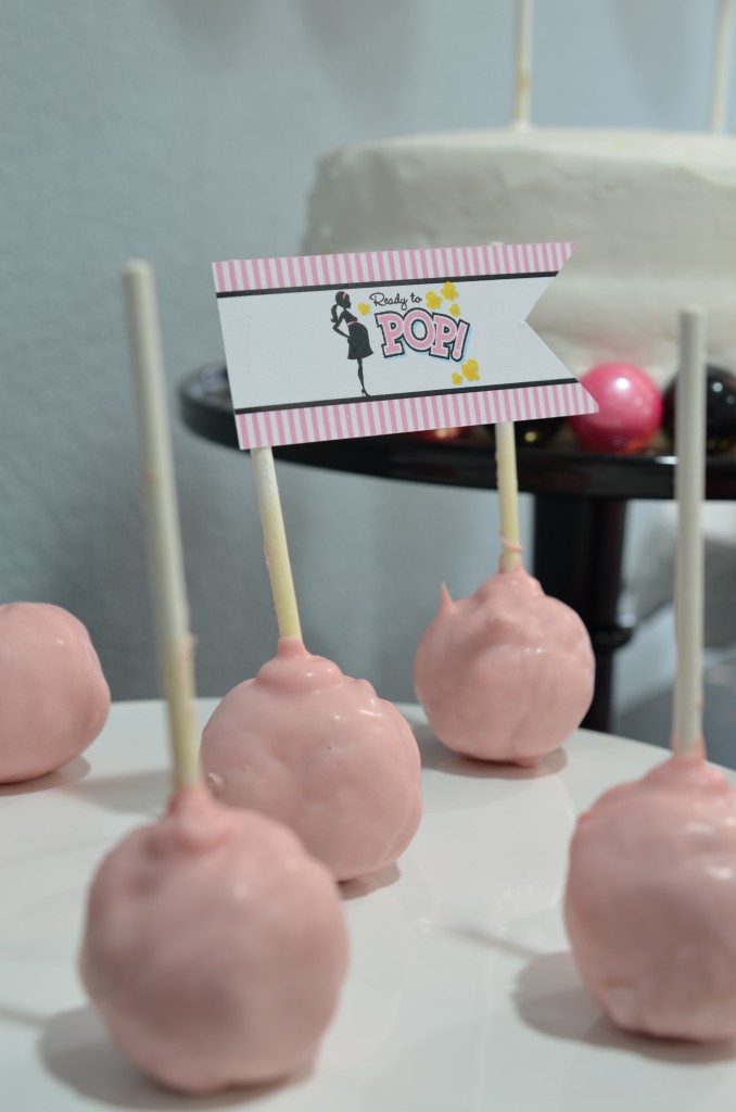 Ready To Pop Baby Shower Pink Cake POPS