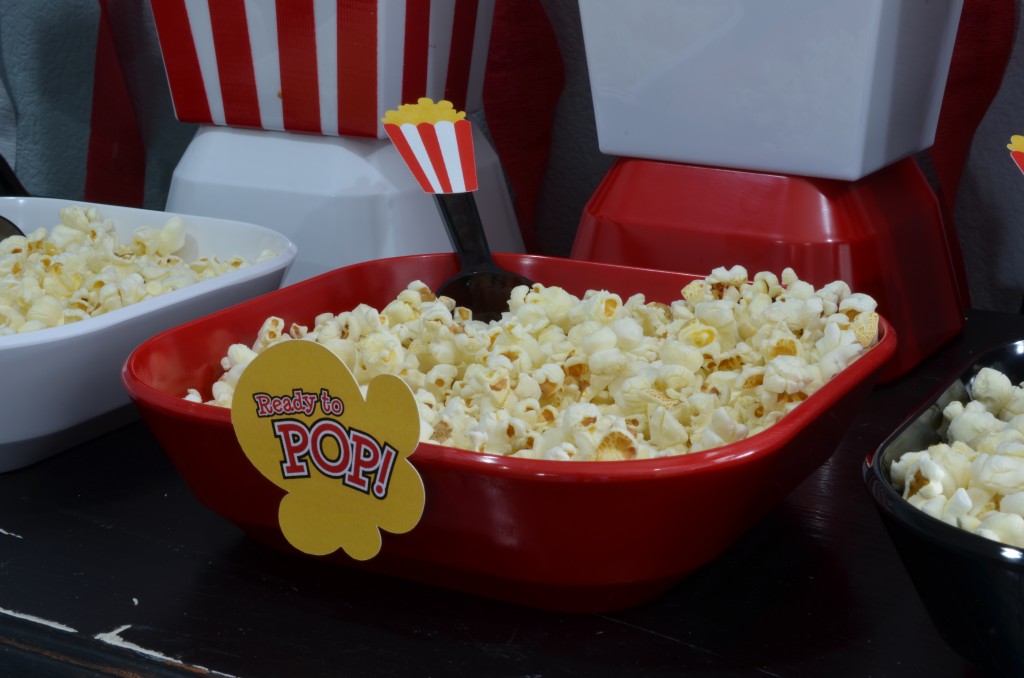 Ready To Pop Baby Shower Red - custom popcorn scoops