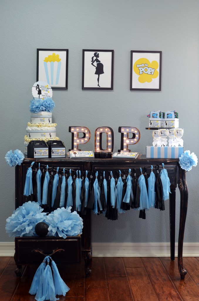 Ready To Pop Blue Favor Table