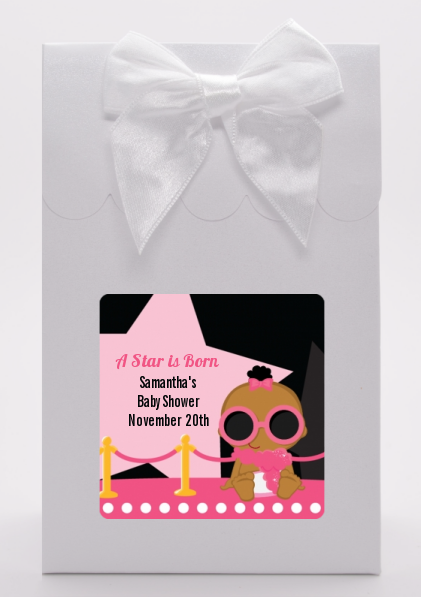 A Star Is Born Hollywood Black|Pink - Baby Shower Goodie Bags Caucasian Blonde Hair