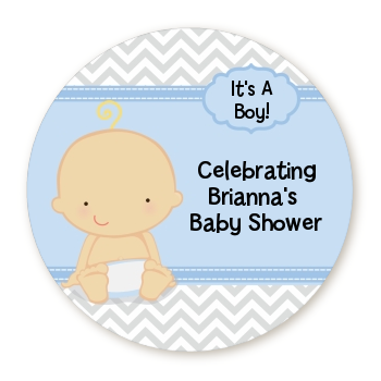  Baby Boy Caucasian - Personalized Baby Shower Table Confetti 