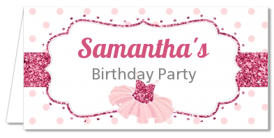 Ballerina - Personalized Birthday Party Place Cards