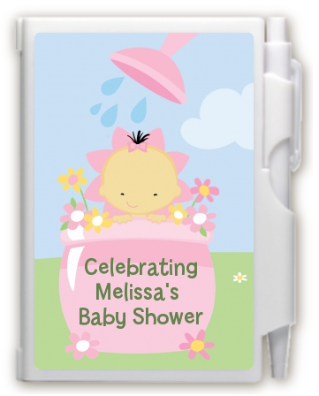 Blooming Baby Girl Asian - Baby Shower Personalized Notebook Favor