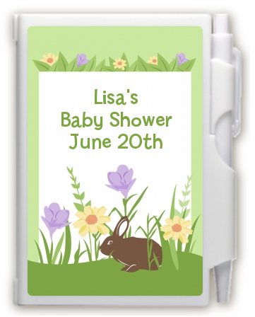 Bunny - Baby Shower Personalized Notebook Favor