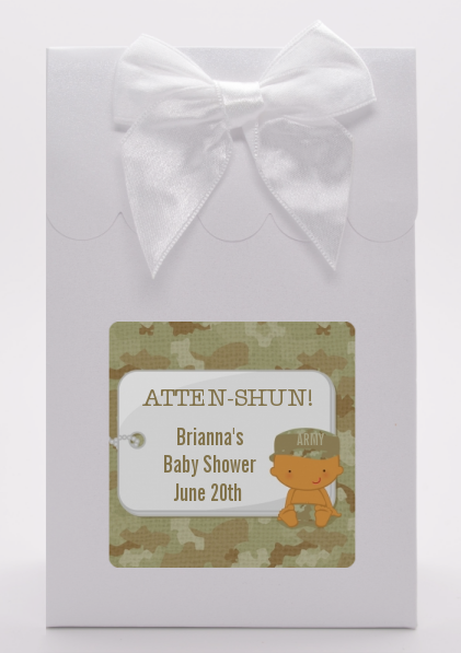  Camo Military - Baby Shower Goodie Bags Caucasian