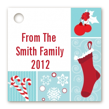Christmas Spectacular - Personalized Christmas Card Stock Favor Tags