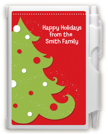 Christmas Tree - Christmas Personalized Notebook Favor