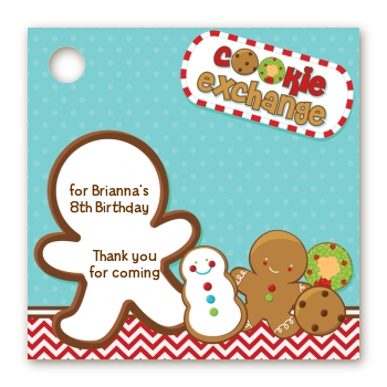 Cookie Exchange - Personalized Christmas Card Stock Favor Tags