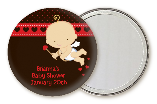  Cupid Baby Valentine's Day - Personalized Baby Shower Pocket Mirror Favors Caucasian