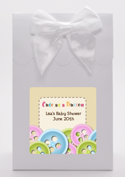 Cute As a Button - Baby Shower Goodie Bags