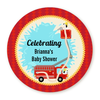 Fire Truck - Personalized Baby Shower Table Confetti 