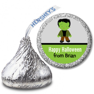 Frankenstein - Hershey Kiss Halloween Sticker Labels