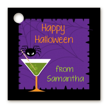 Funky Martini - Personalized Halloween Card Stock Favor Tags