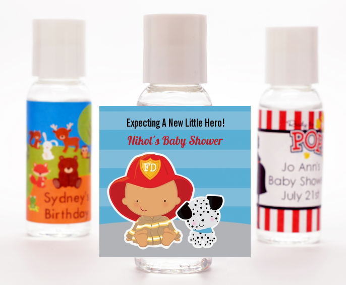  Future Firefighter - Personalized Baby Shower Hand Sanitizers Favors Caucasian