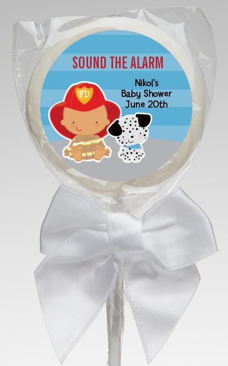  Future Firefighter - Personalized Baby Shower Lollipop Favors Caucasian