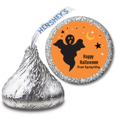 Ghost - Hershey Kiss Halloween Sticker Labels