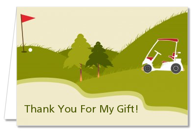 Golf Cart - Retirement Party Thank You Cards