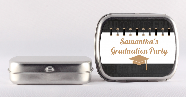 Grad Keys to Success Graduation Party Mint Tin Favors