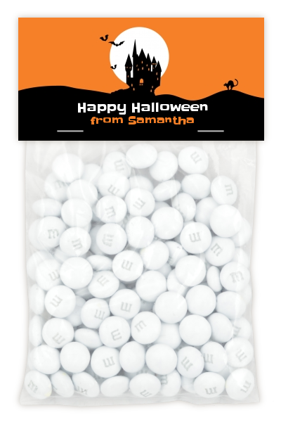 Haunted House - Custom Halloween Treat Bag Topper