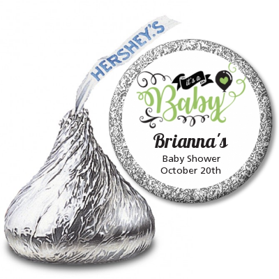 It's A Baby - Hershey Kiss Baby Shower Sticker Labels