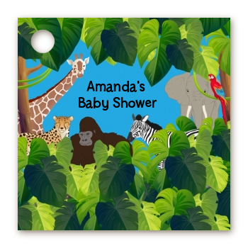 King of the Jungle Safari - Personalized Baby Shower Card Stock Favor Tags