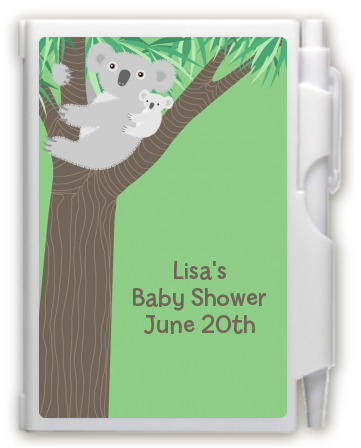 Koala Bear - Baby Shower Personalized Notebook Favor