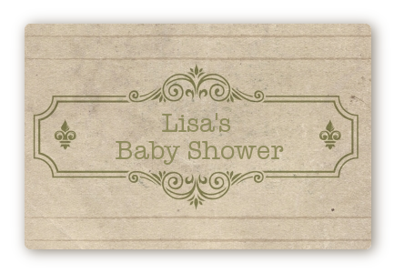 Library Card - Baby Shower Landscape Sticker/Labels