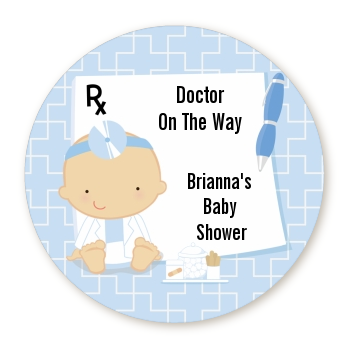  Little Doctor On The Way - Personalized Baby Shower Table Confetti Caucasian