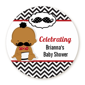  Little Man Mustache Black/Grey - Personalized Baby Shower Table Confetti Caucasian