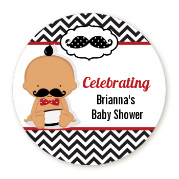  Little Man Mustache Black/Grey - Personalized Baby Shower Table Confetti Caucasian