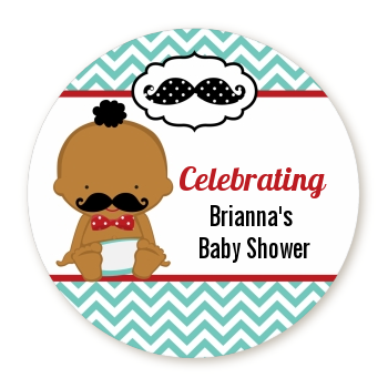  Little Man Mustache - Personalized Baby Shower Table Confetti Caucasain