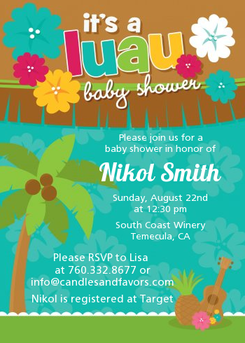 luau baby shower theme