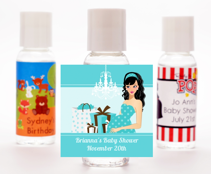  Modern Mommy Crib It's A Boy - Personalized Baby Shower Hand Sanitizers Favors Black Hair A