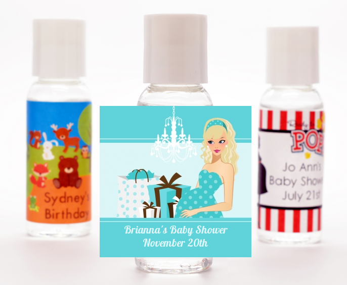  Modern Mommy Crib It's A Boy - Personalized Baby Shower Hand Sanitizers Favors Black Hair A
