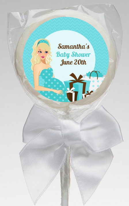  Modern Mommy Crib It's A Boy - Personalized Baby Shower Lollipop Favors Black Hair A