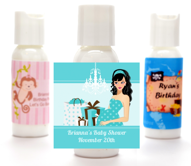  Modern Mommy Crib It's A Boy - Personalized Baby Shower Lotion Favors Black Hair A