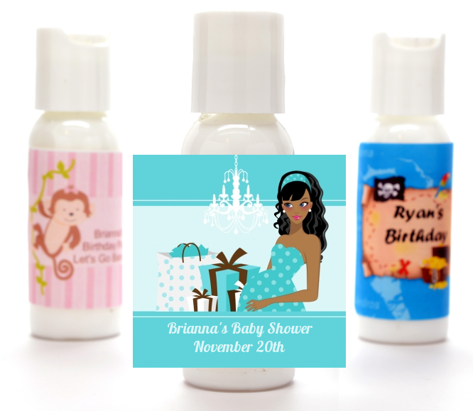  Modern Mommy Crib It's A Boy - Personalized Baby Shower Lotion Favors Black Hair A