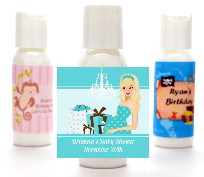  Modern Mommy Crib It's A Boy - Personalized Baby Shower Lotion Favors Black Hair A